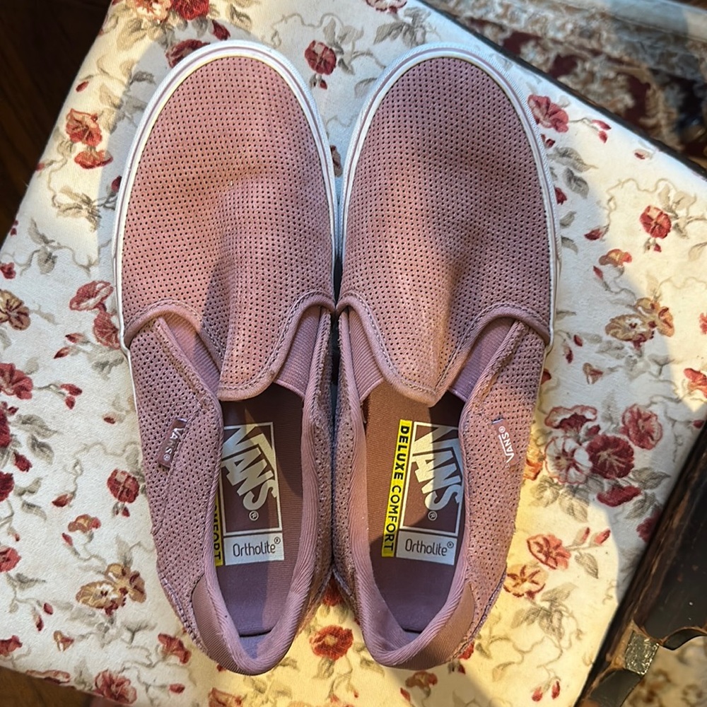 Pink vans with Ortholite soles